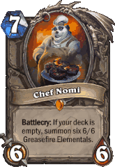 Hearthstone Card Chef Nomi