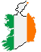 Flag Map of Ireland