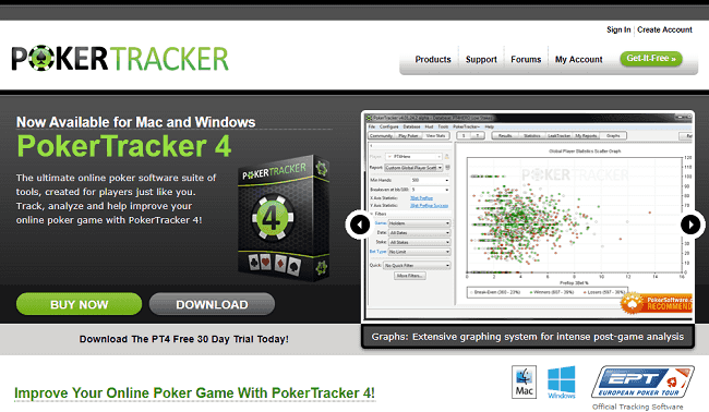 Website of Poker Tracker