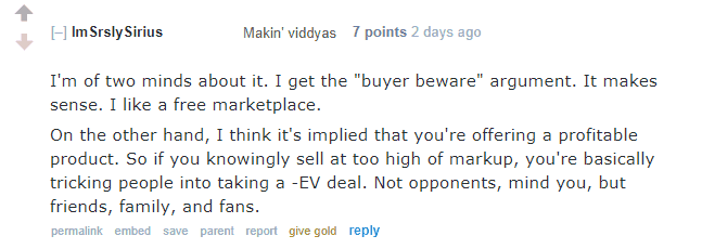 Redditor of Two Minds on Hellmuth Markup