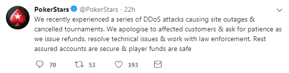 PokerStars Explains DDoS Attacks
