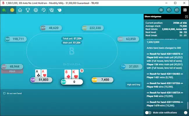 Tournament Bustout Hand