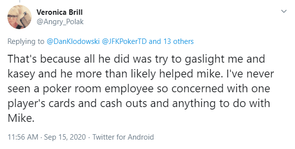 Veronica Brill Tweet About Kuraitis