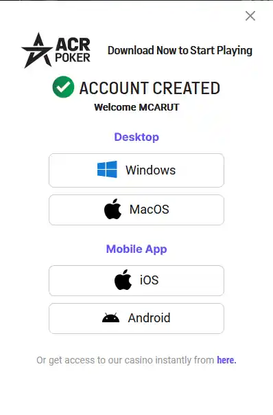 After creating an account, it's time to download the software