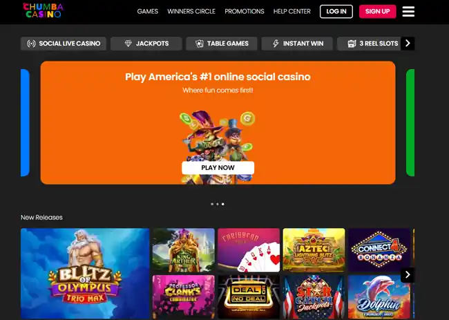 Chumba Casino originated the Sweeps model of gaming in 2012