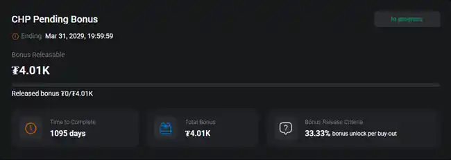 Coin Poker has converted balances of its propriety CHP token in bonuses that must be earned