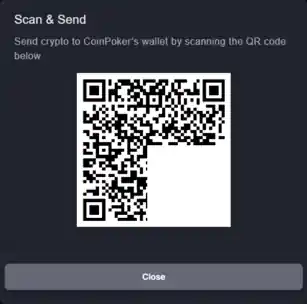 You can view the deposit address in the form of a QR code