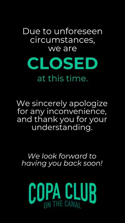 The Copa Club is Now Closed