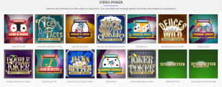 Video Poker at DuckyLuck tends to have pretty good paytables