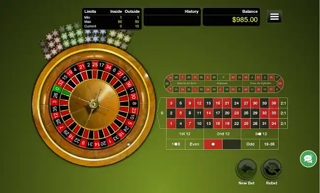 Everygame Red European Roulette