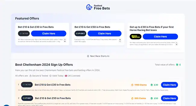 Festivalfreebets.com