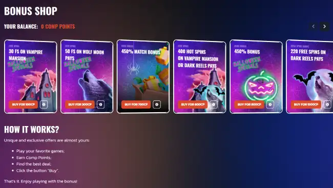 Highway Casino Bonus Shop