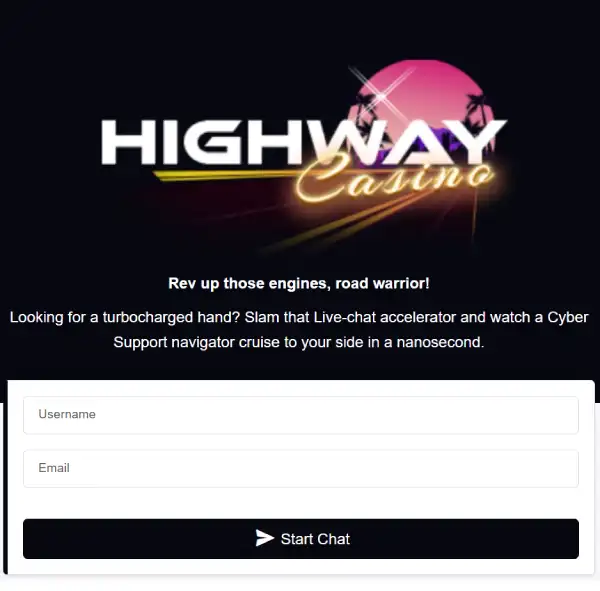 Highway Casino Live Chat