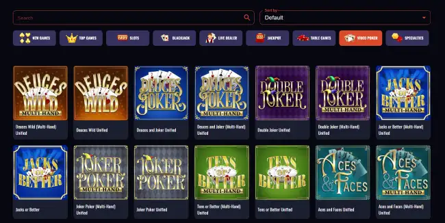 Highway Casino Video Poker