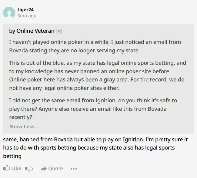 Twoplustwo Post About Ignition
