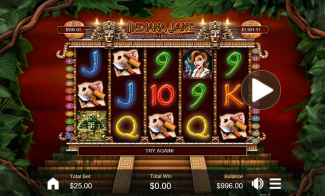 Indiana Jane slot gameplay