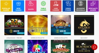 JacksPay Casino hosts table games like those you would find in a B&M casino
