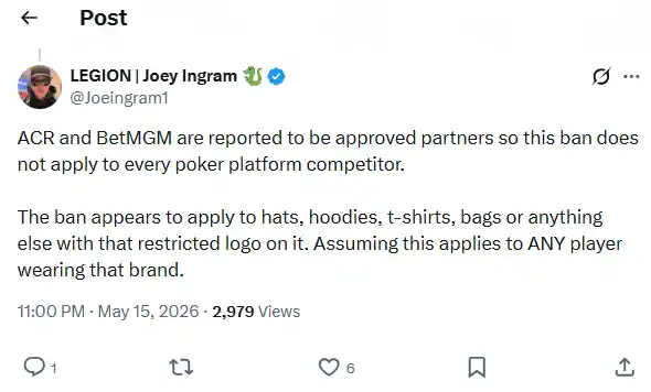 Joe Ingram X Post