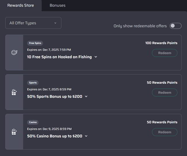 Trade your points in for valuable goodies in the Rebel Rewards Store