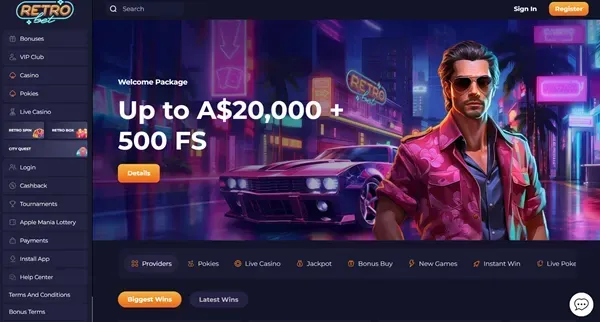 Retrobet Australian Casino