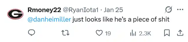 X Post From Rmoney22 About Heimiller/Gordon