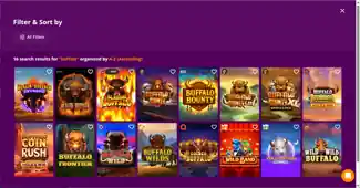 Filtered SuperSlots Lobby