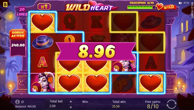 Wild Heart Slot Free Spins