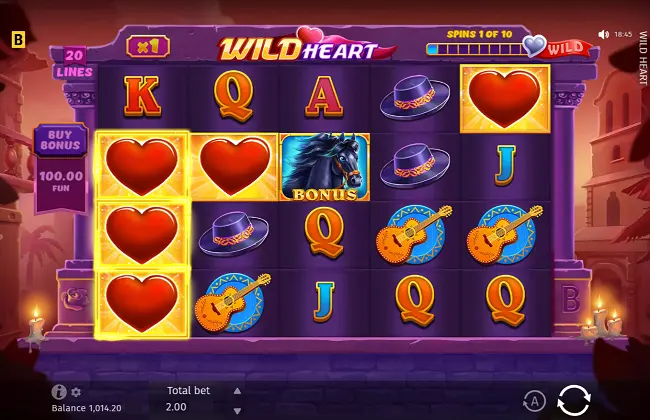 Wild Heart Slot Wild Frames