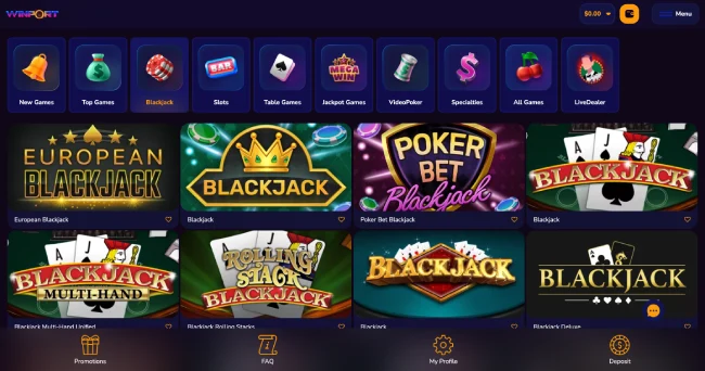 WinPort Casino Blackjack