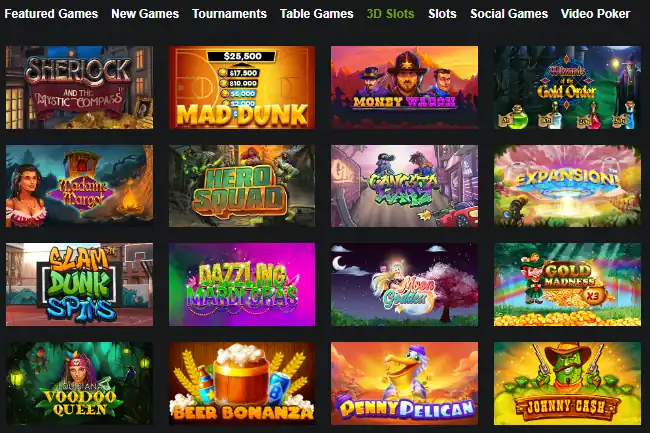 The 3D Slots at XBet are numerous