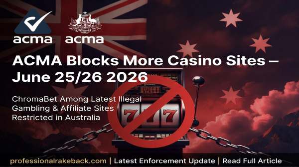 ACMA Blocks More Gambling Sites June 2026