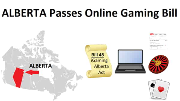 Alberta has passed legislation legalizing online gaming