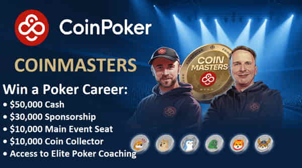 CoinPoker is awarding $250,000 through the CoinMasters promotions