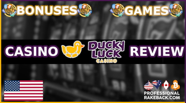 Review of DuckyLuck Casino, including the games present, bonuses, cashier, features, and more