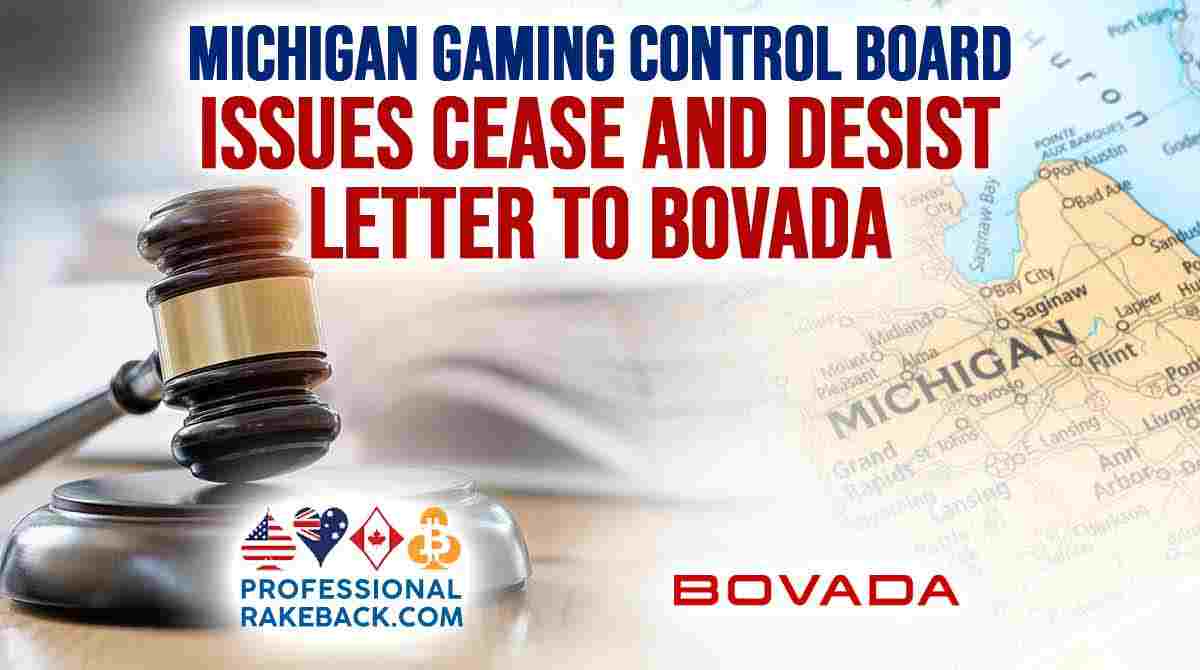 Michigan Gaming Control Board to Bovada Cut It Out! Professional