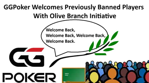 GGPoker's Olive Branch Initiative gives a second chance to those who have been banned from the site