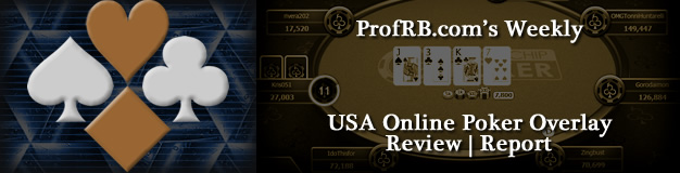 Weekly USA Online Poker Overlay Report (MTT tournaments)
