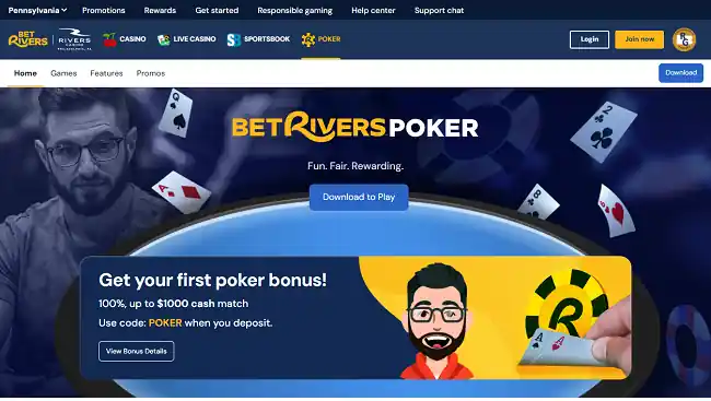 BetRivers debuted its online poker site in October 2024