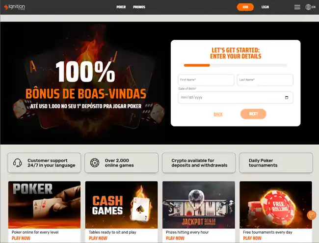 IgnitionPoker.com is the skin of Ignition Poker that Bodog's Latin American Players Are Being Sent to
