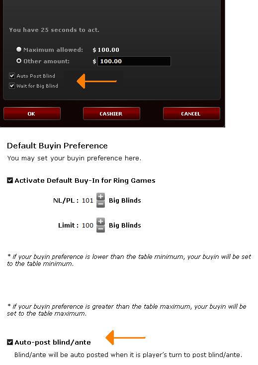 Bodog and Bovada get auto-post blinds!