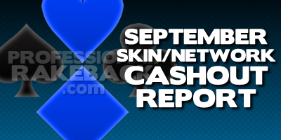 September 2013 Online Poker Cashout Report
