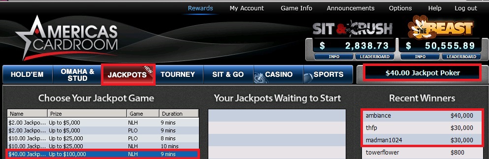 Winning Poker Network JP $100k